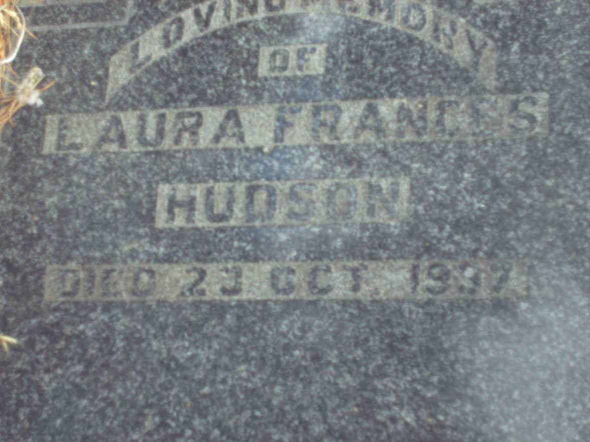 HUDSON Laura Frances -1937