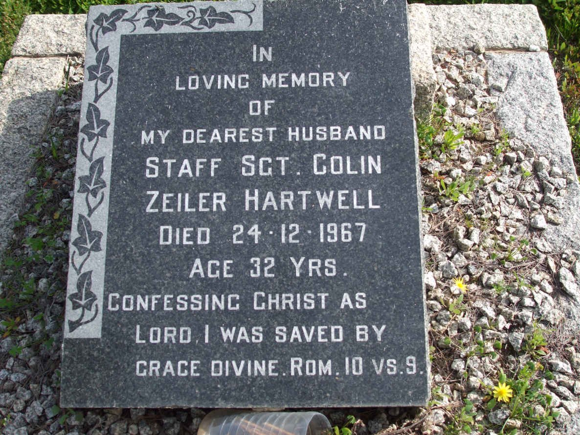 HARTWELL Colin Zeiler  -1967