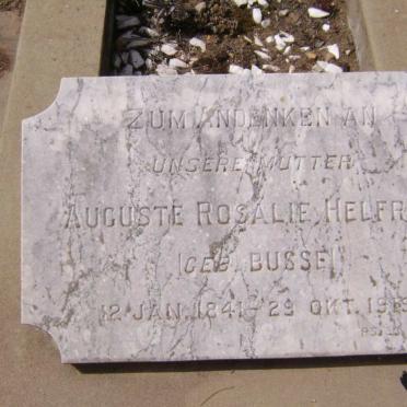 HELFRITZ Karl Rudolf 1831-1903 &amp; Auguste Rosalie BUSSE 1841-1919