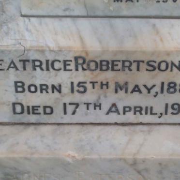 HOPS Beatrice Robertson 1886-1940