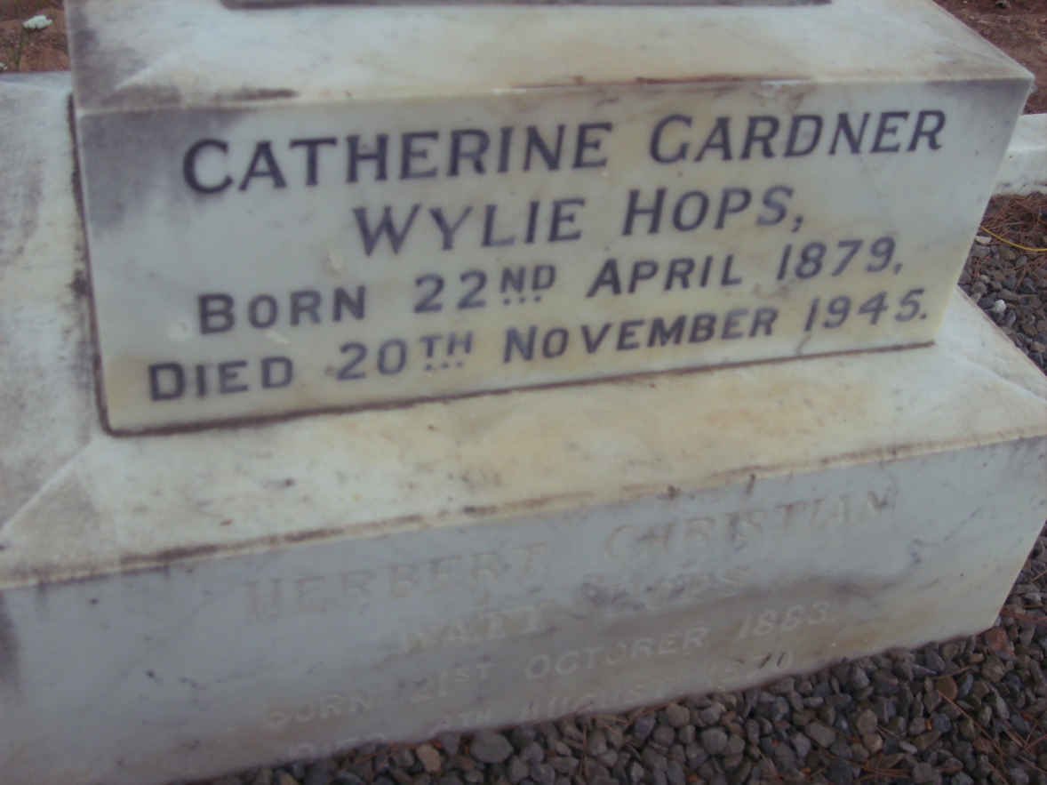 HOPS Catherine Gardner Wylie 1879-1945