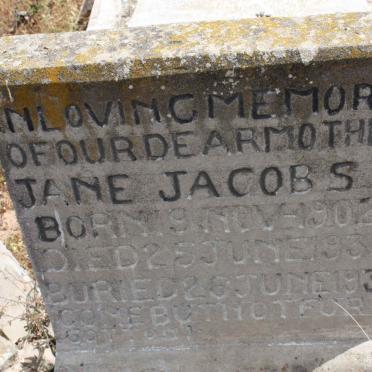 JACOBS Jane 1902-1931