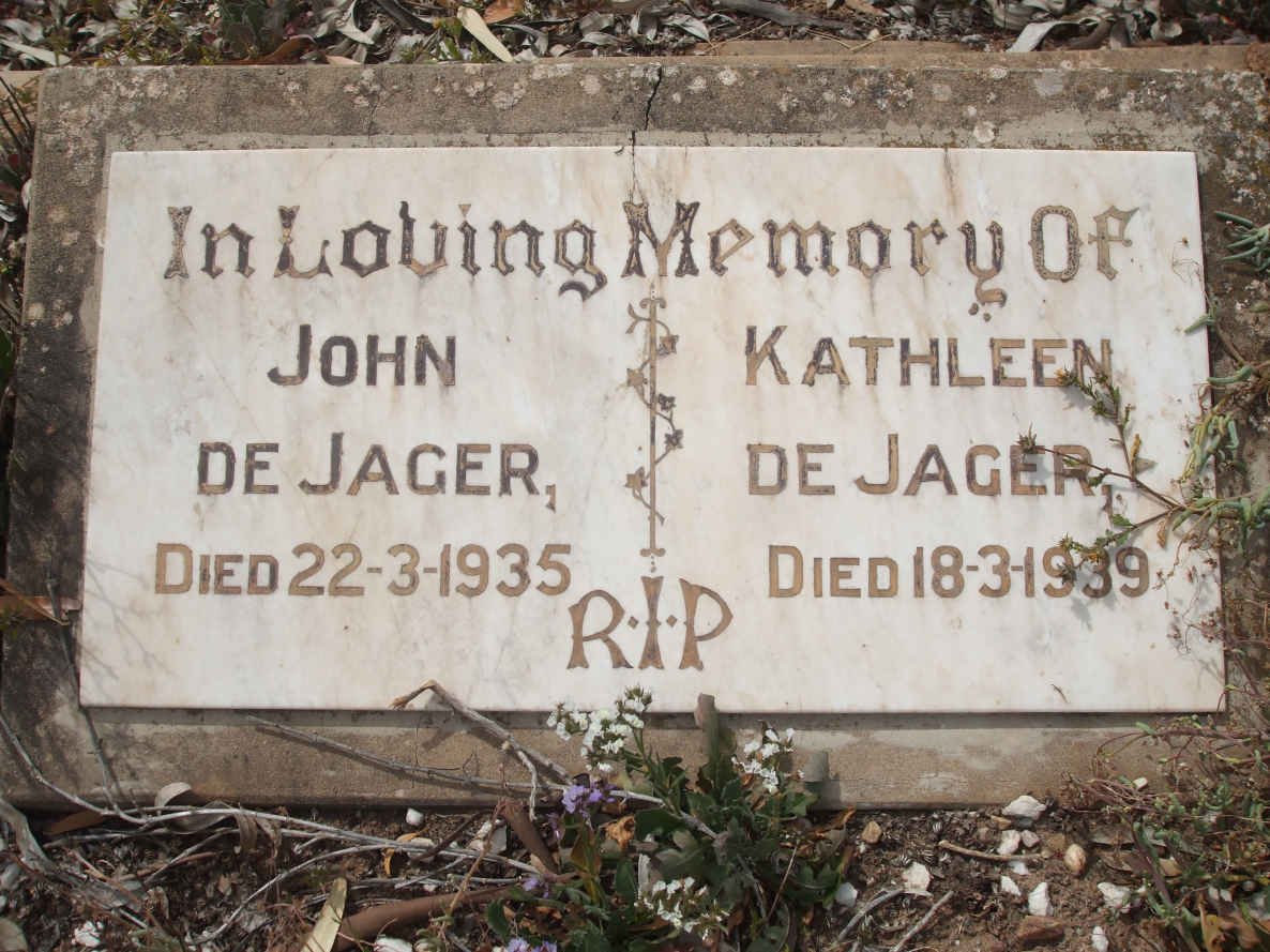 JAGER John, de -1935 &amp; Kathleen -1939