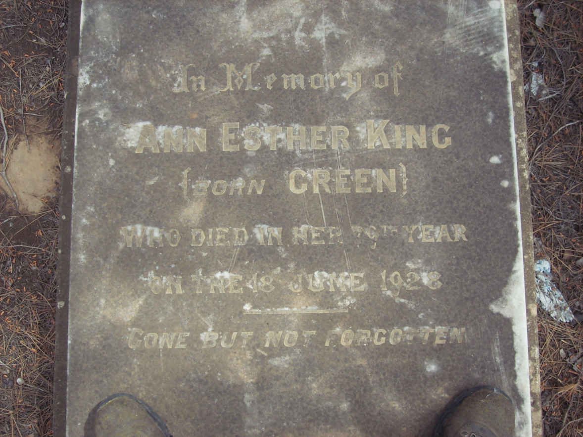KING Ann Esther nee GREEN -1928