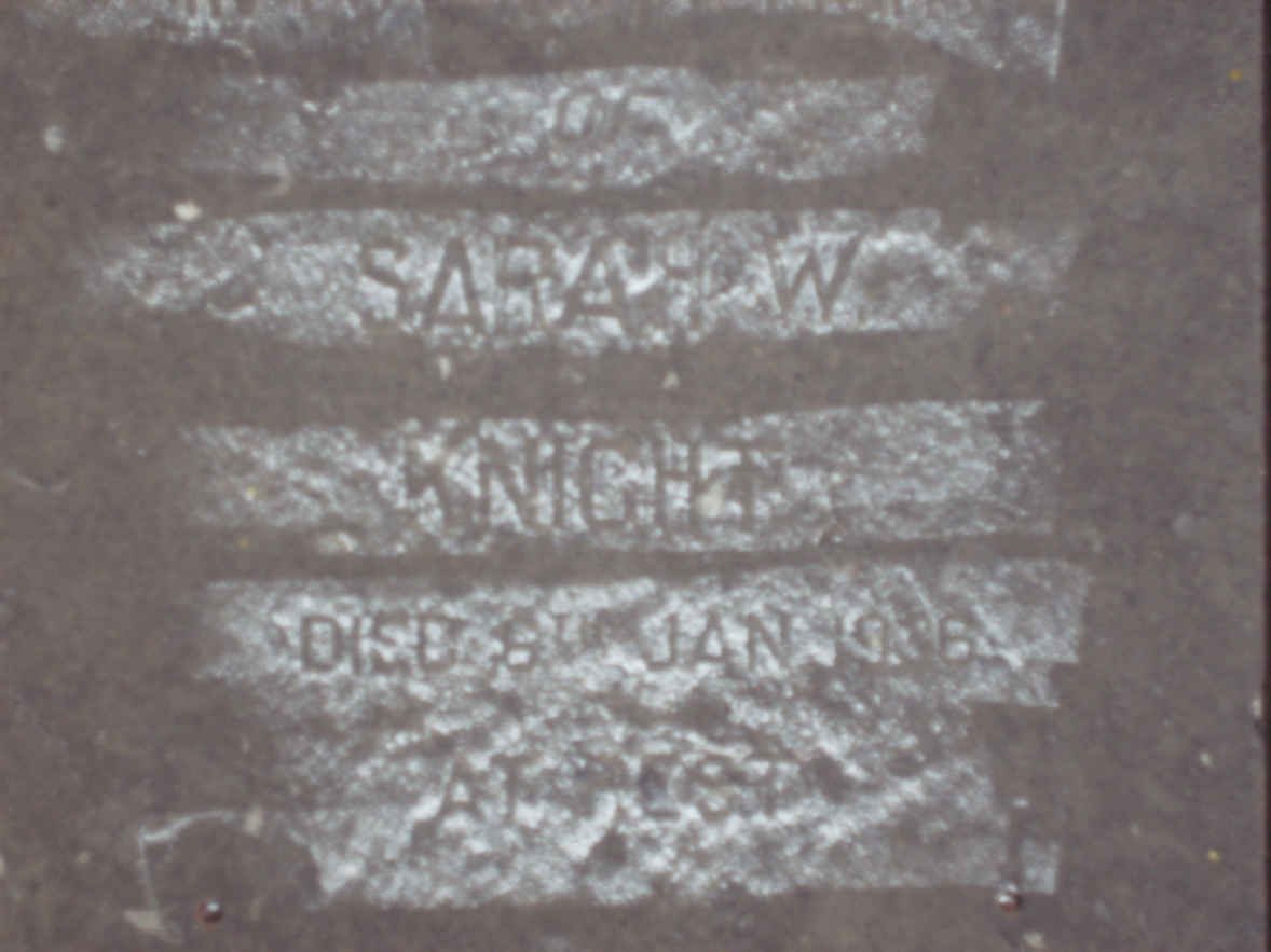 KNIGHT Sarah W. -1936