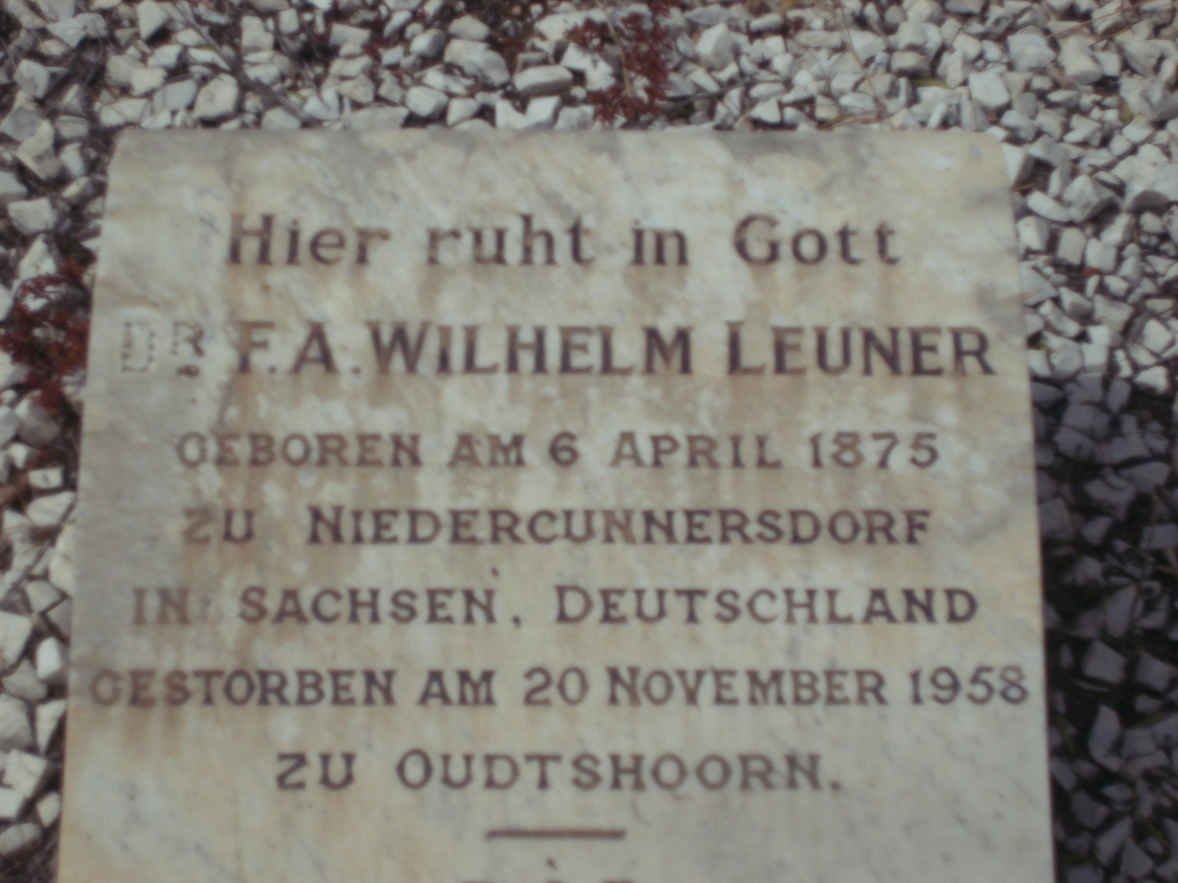 LEUNER F.A. Wilhelm 1875-1958
