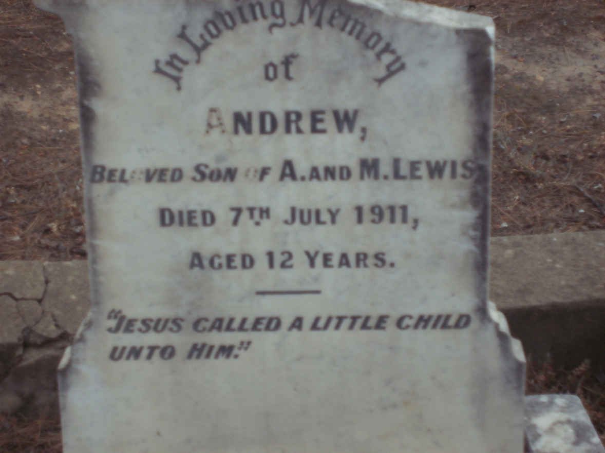 LEWIS Andrew -1912