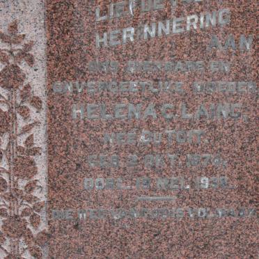 LAING Helena C. nee DU TOIT 1874-1938