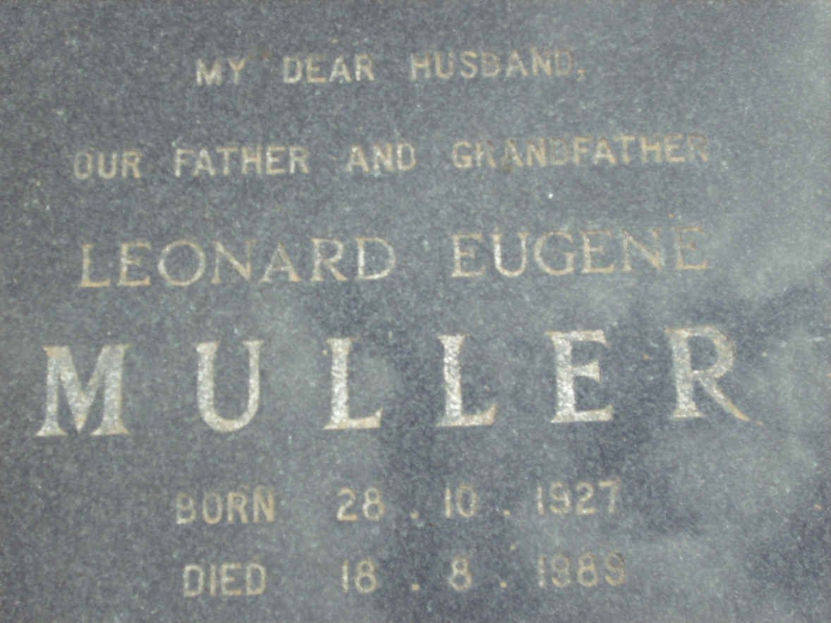 MULLER Leonard Eugene 1927-1989
