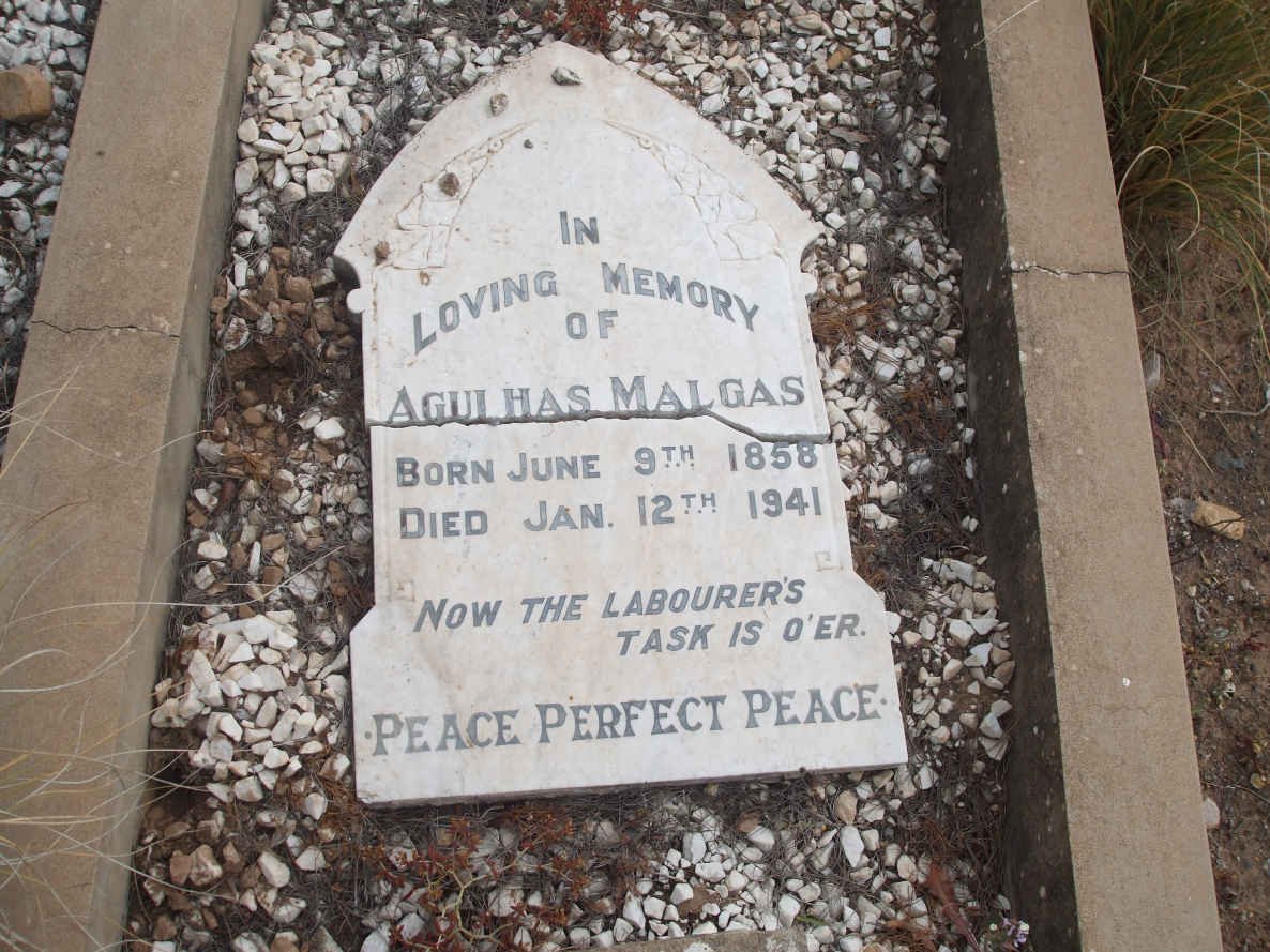 MALGAS Agulhas 1858-1941