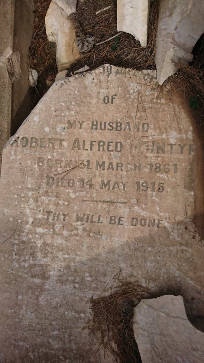 McINTYRE Robert Alfred 1861-1915