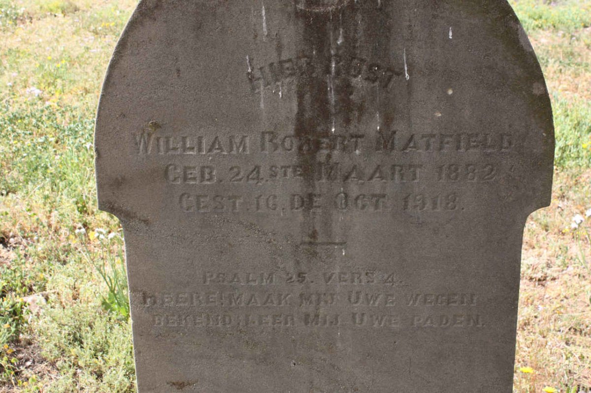 MATFIELD William Robert 1882-1918