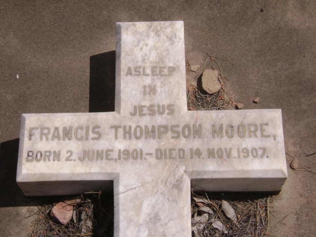MOORE Francis Thompson 1901-1907