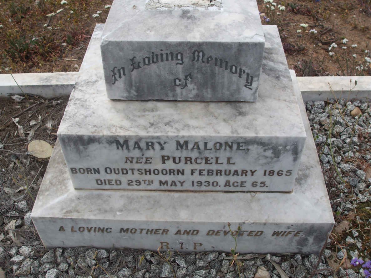 MALONE Mary nee PURCELL 1865-1930