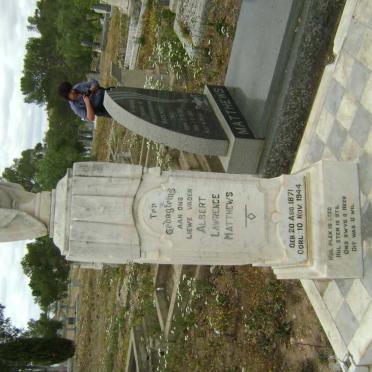 MATTHEWS Albert Lawrence 1871-1944 &amp; Caroline Merle MARINCOWITZ 1870-1932