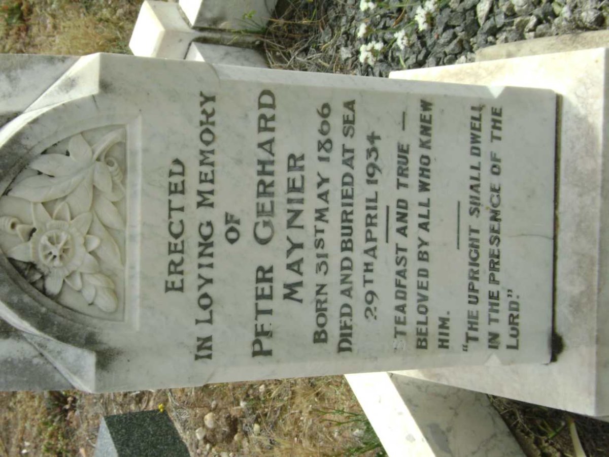 MAINIER Peter Gerhard 1866-1934