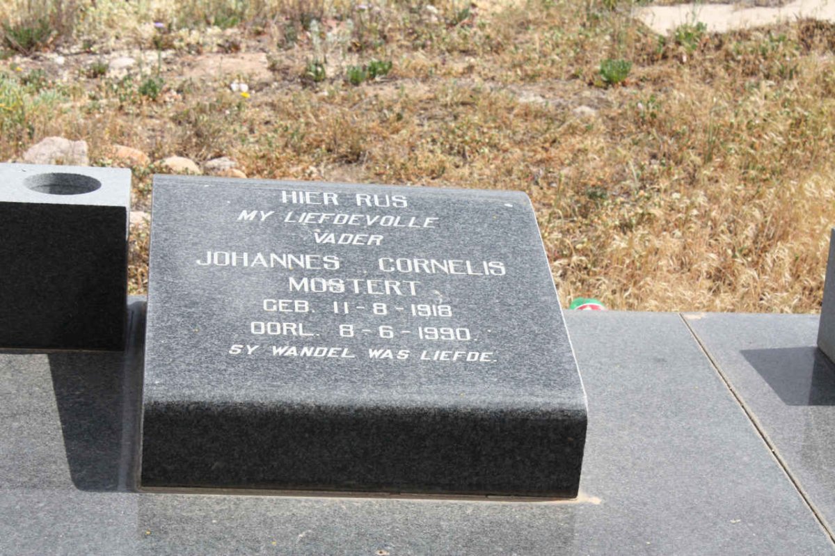 MOSTERT Johannes Cornelis 1918-1990