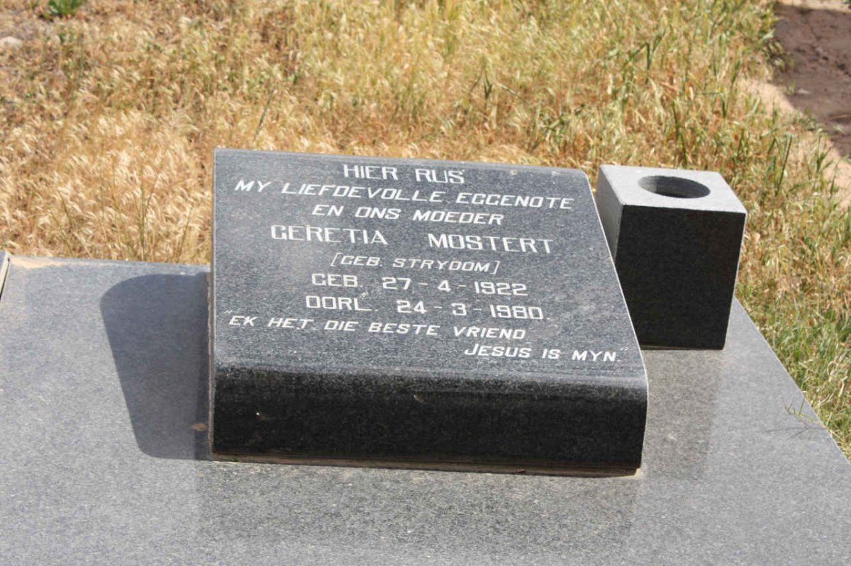 MOSTERT Geretia nee STRYDOM 1922-1980