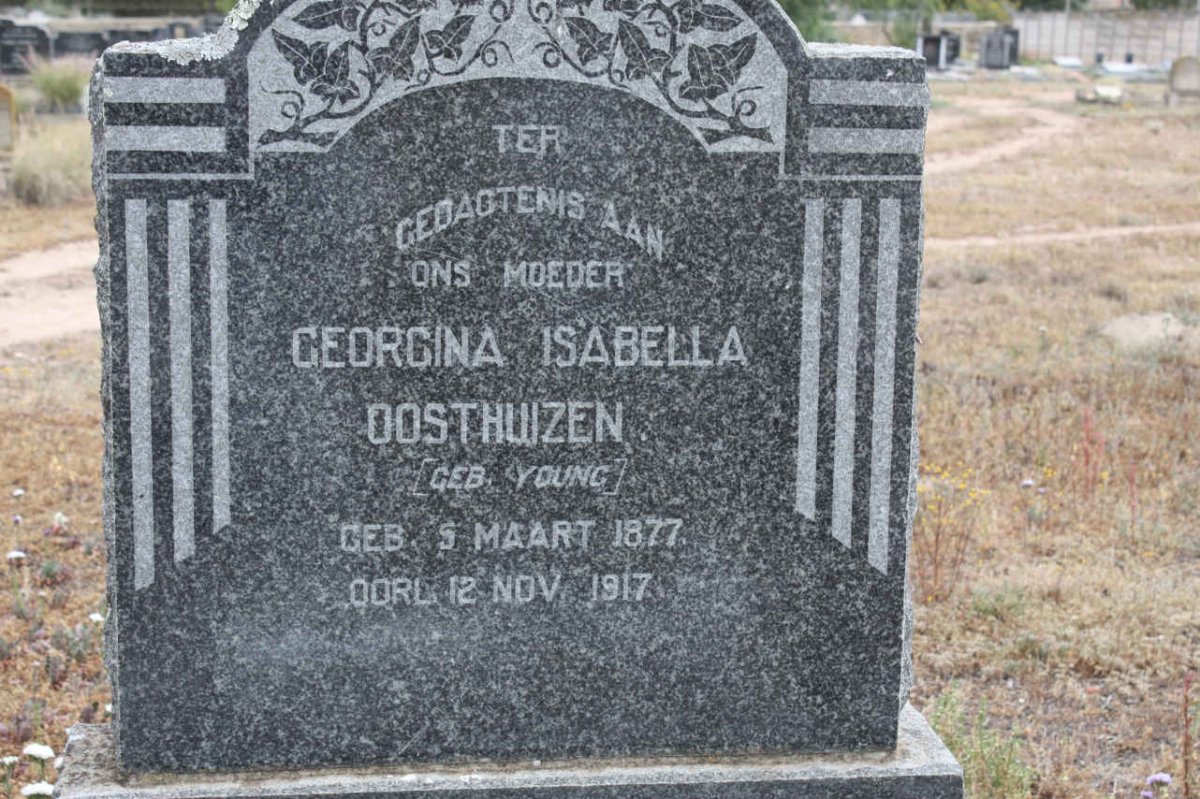 OOSTHUIZEN Georgina Isabella nee YOUNG 1877-1917