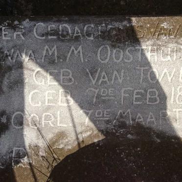 OOSTHUIZEN Anna M.M. nee VAN TONDER 1876-1940