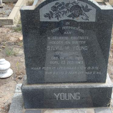 YOUNG Sylvia W. nee YOUNG 1900-1963