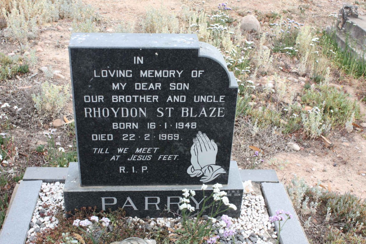 PARRY Rhoydon St Blaze 1948-1969
