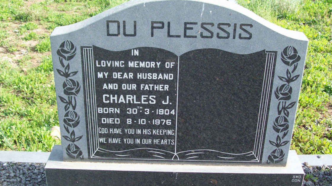 PLESSIS Charles J., du 1904-1976