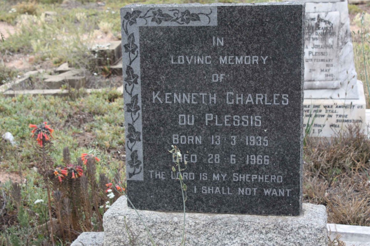 PLESSIS Kenneth Charles, du 1935-1966