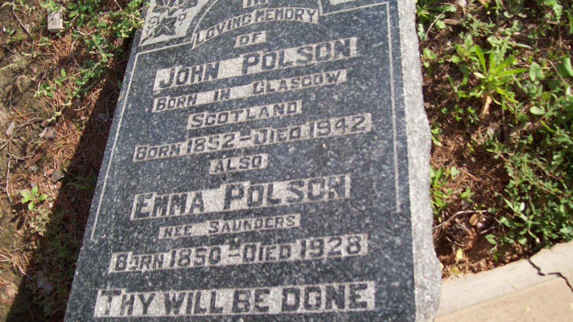 POLSON John 1852-1942 &amp; Emma SAUNDERS 1850-1928