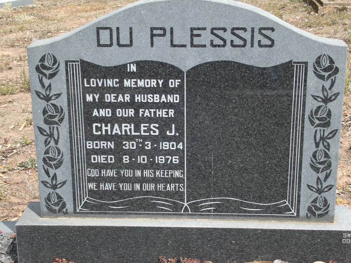 PLESSIS Charles J., du 1904-1976