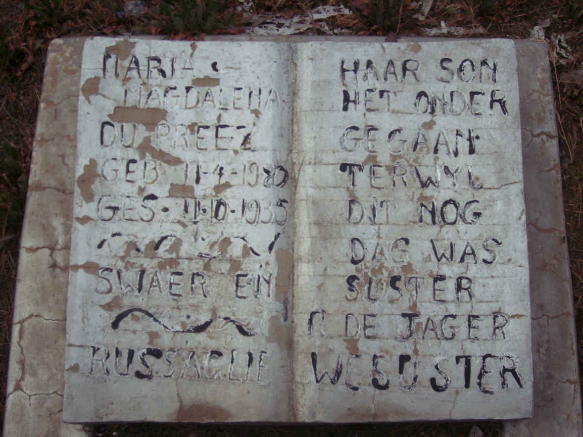 PREEZ Maria Magdalena, du 19?0-1935