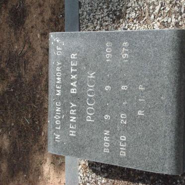 POCOCK Henry Baxter 1900-1978