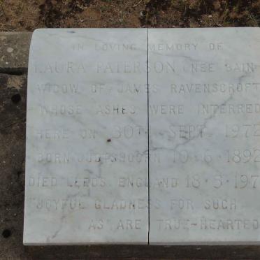 PATERSON Laura formerly RAVENSCROFT nee BAIN 1892-1972