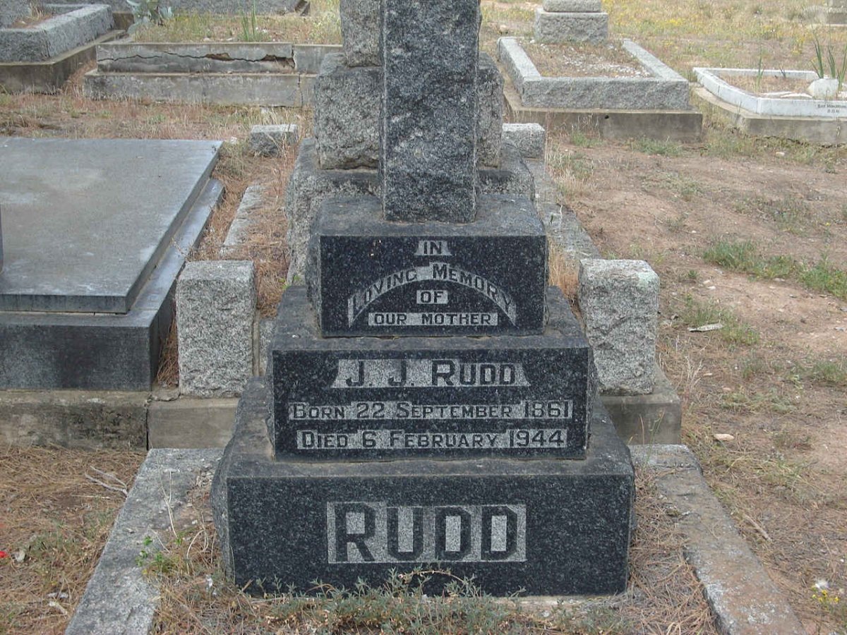 RUDD J.J. 1861-1944