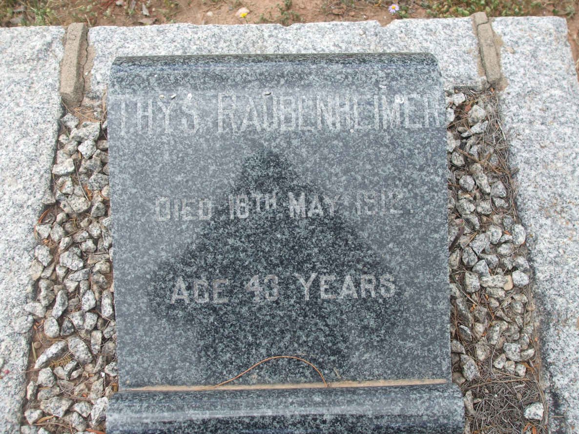 RAUBENHEIMER Thys -1912 