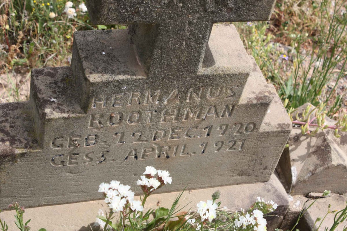 ROOTHMAN Hermanus 1920-1921