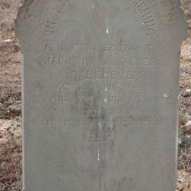 RADEMEYER Jacobus Johannes 1885-1925