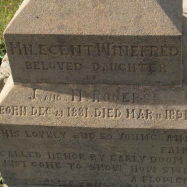 ROGERS Milecent Winefred 1881-1891