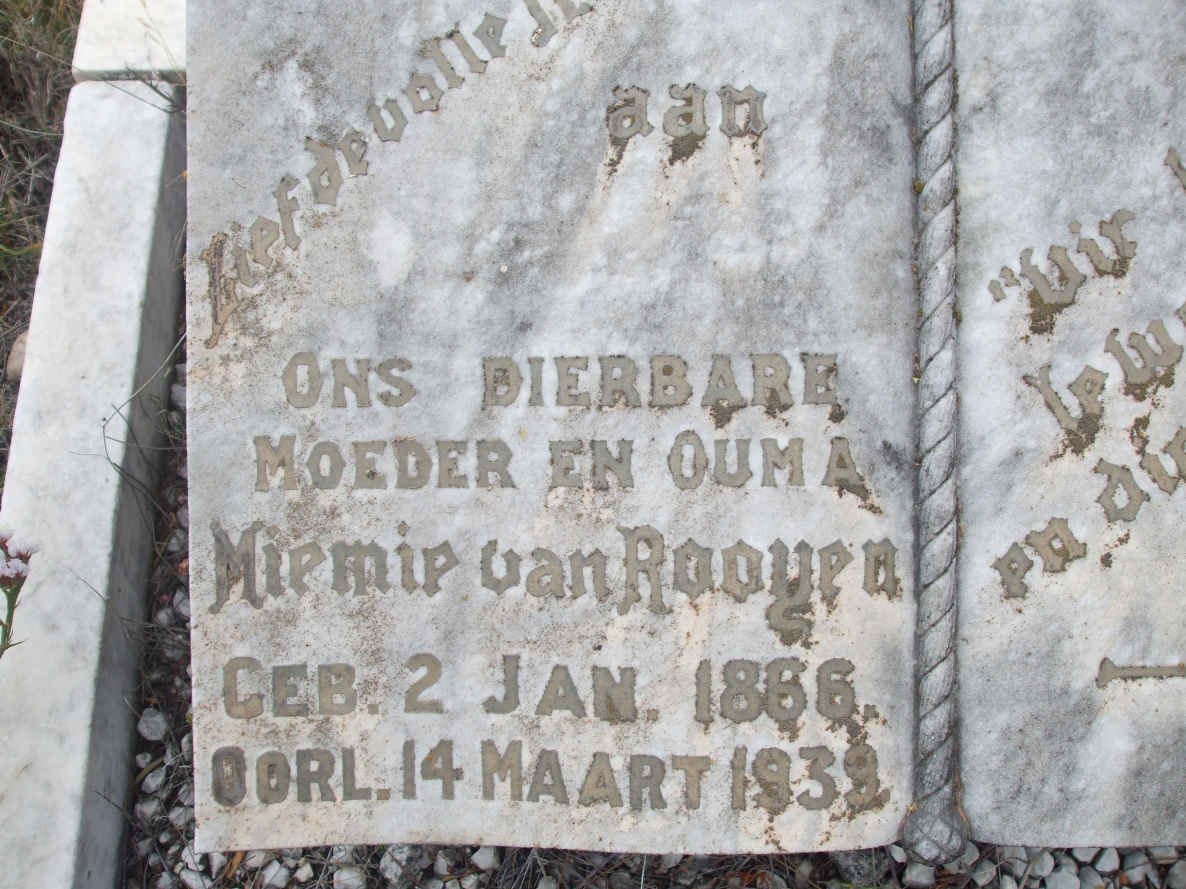ROOYEN Miemie, van 1866-1939