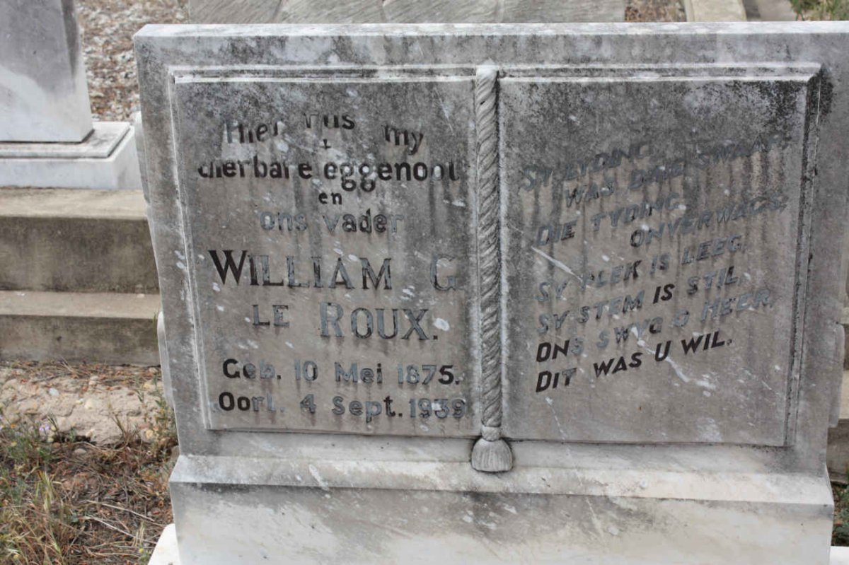 ROUX William G., le. 1875-1939