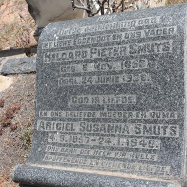 SMUTS Helgard Pieter 1856-1928 &amp; Arigiel Susanna 1857-1946