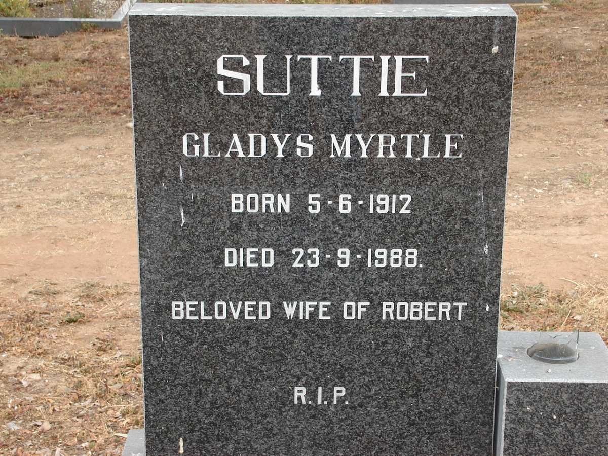 SUTTIE Gladys Myrtle 1912-1988