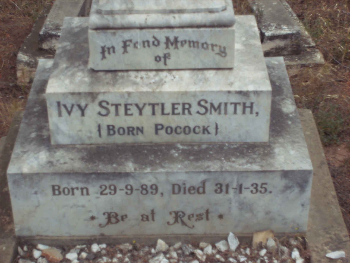 SMITH Ivy Steytler nee POCOCK 1889-1935