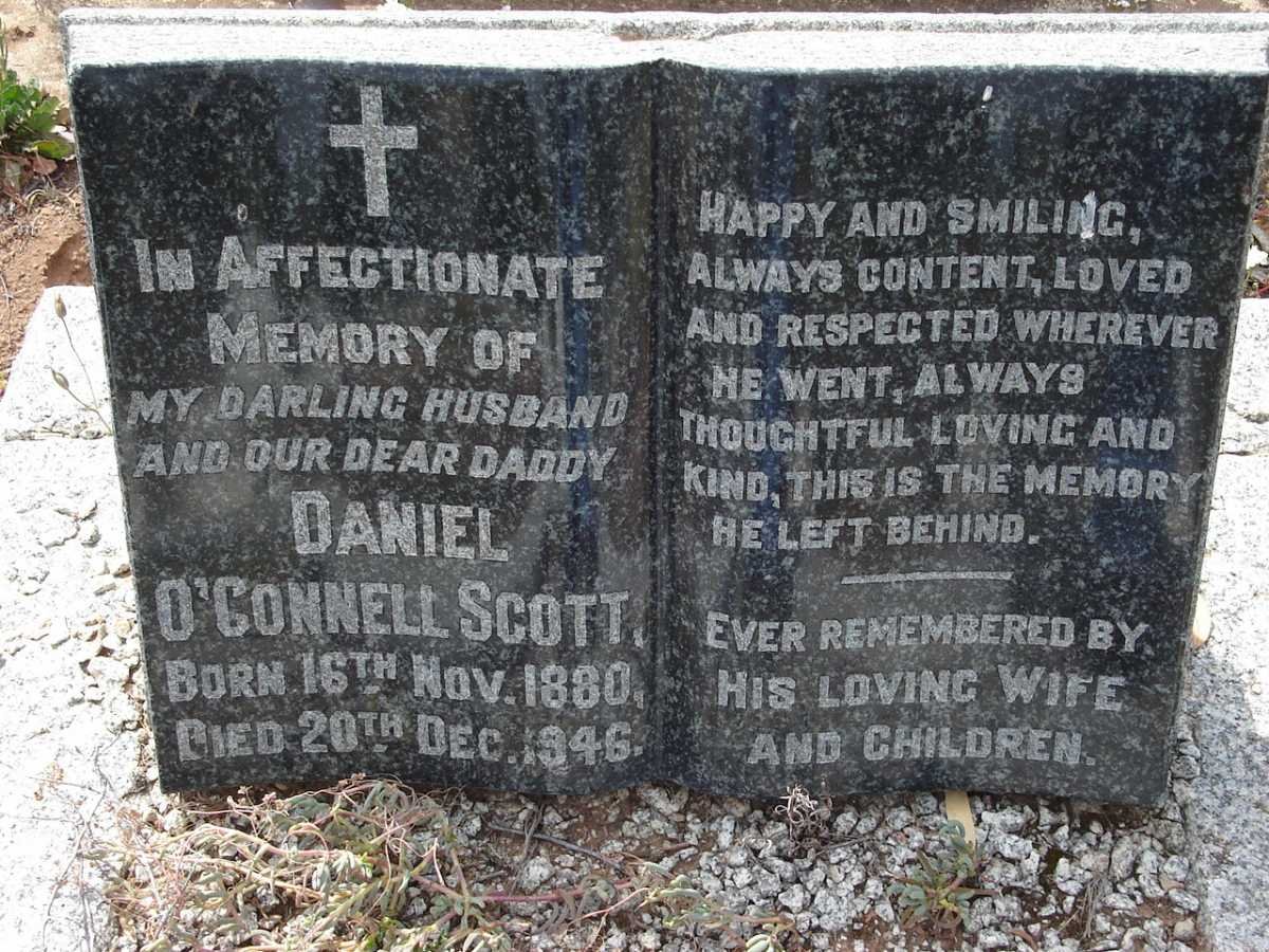 SCOTT Daniel O'Connel 1880-1946