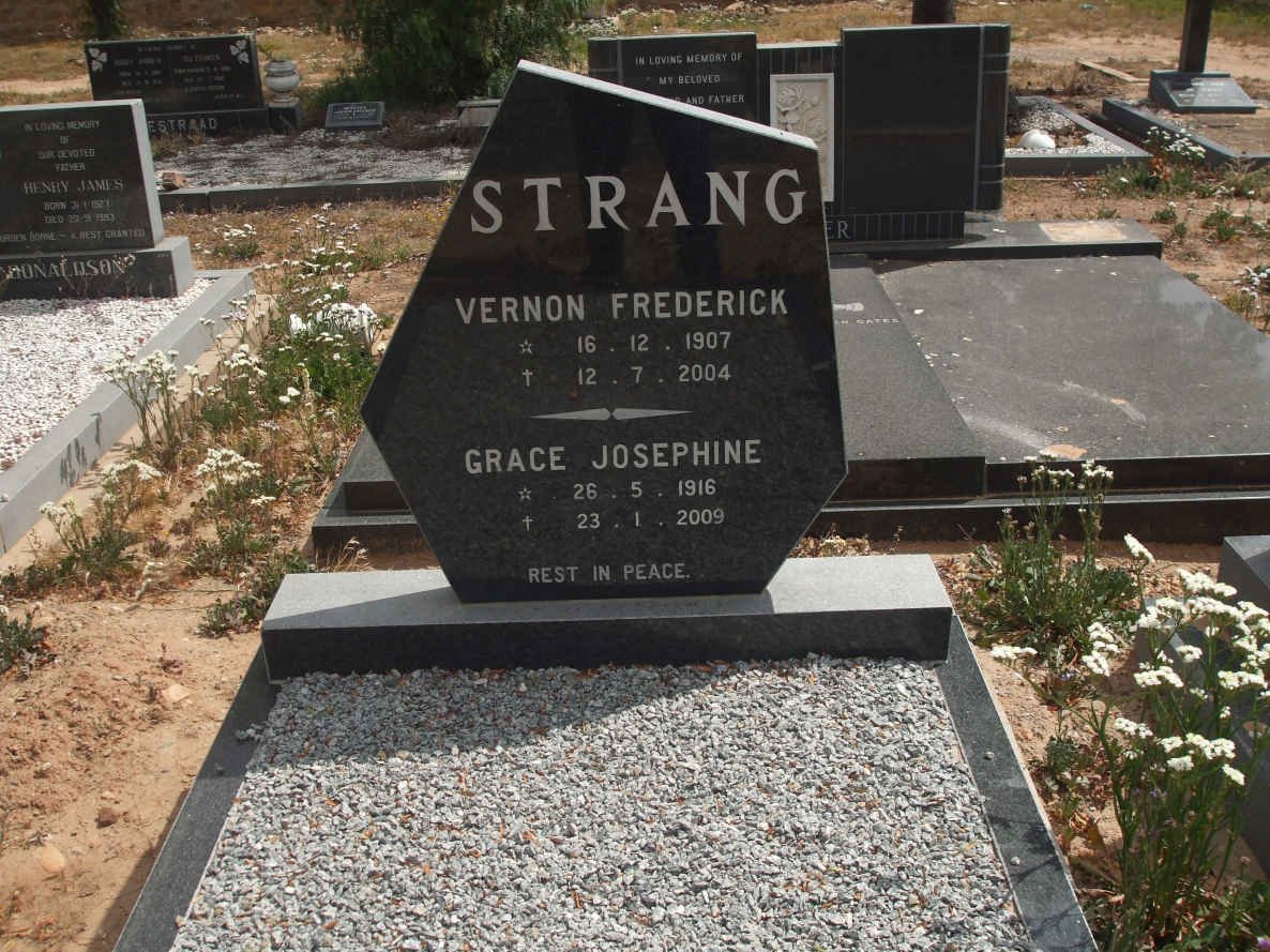 STRANG Vernon Frederick 1907-2004 &amp; Grace Josephine 1916-2009