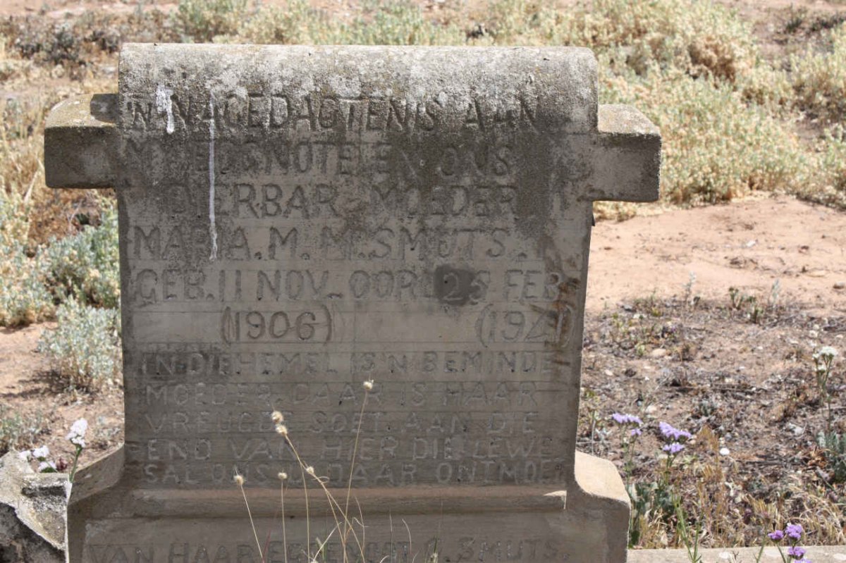 SMUTS Maria M. 1906-1941