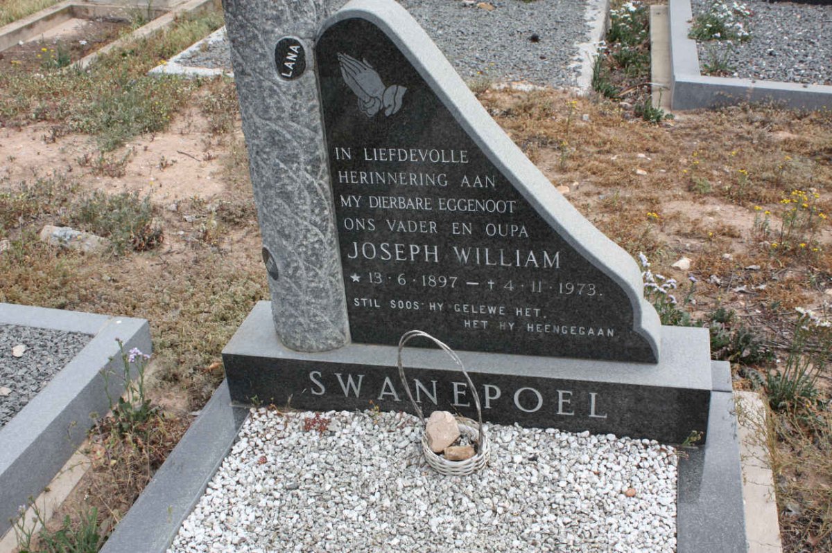SWANEPOEL Joseph William 1897-1973