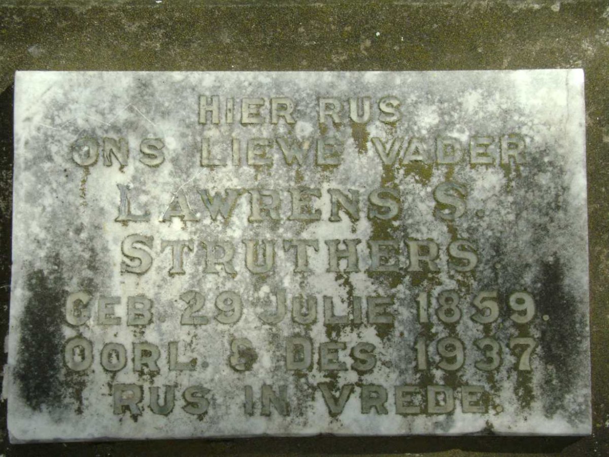 STRUTHERS Lawrens S. 1859-1937