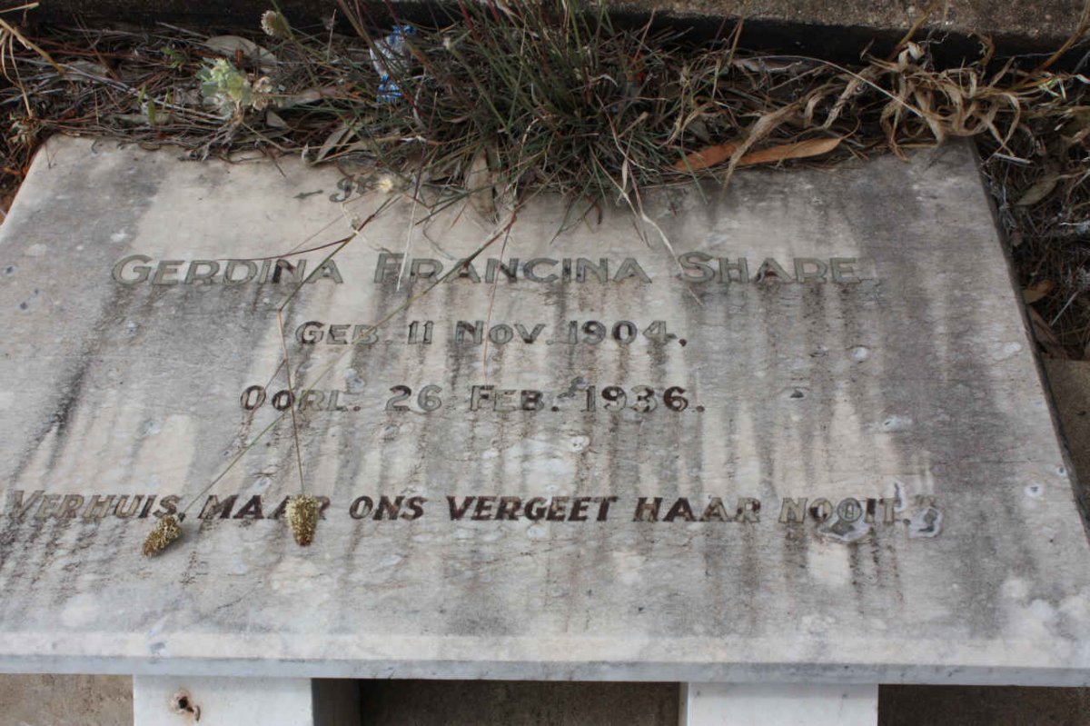 SHARE Gerdina Francina 1904-1936