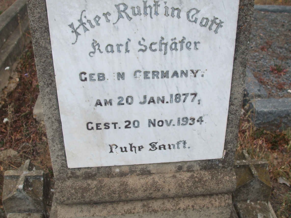 SCHÄFER Karl 1877-1934